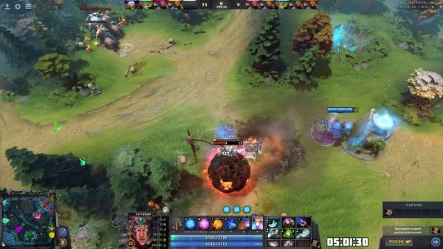 10 ЧАСОВ ДАЮ ПРОКАСТ ЗА ИНВОКЕРА | Invoker Dota 2