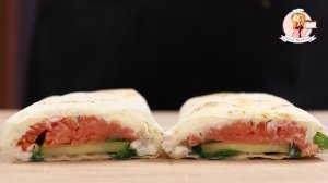 Вкусный и полезный завтрак – КОНВЕРТИКИ из ЛАВАША с КРАСНОЙ РЫБОЙ и ТВОРОЖНЫМ СЫРОМ