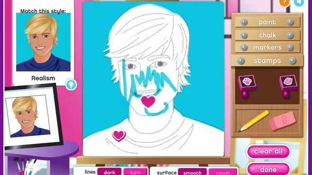 Игры Барби Художница / Barbie Art Teacher смотреть онлайн