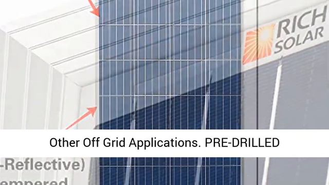 RICH SOLAR 160 Watt 12 Volt Polycrystalline Solar Panel High Efficiency Module - Overview смотреть онлайн