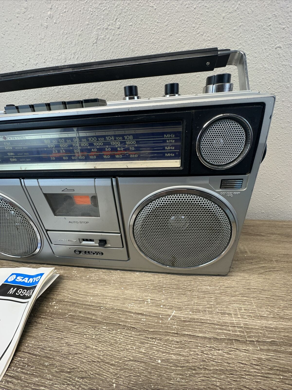 Sanyo Model M9940K Stereo BoomBox-Япония смотреть онлайн