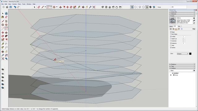 SketchUp - построение винтовой линии. Винтовая спираль. Пружина. смотреть онлайн