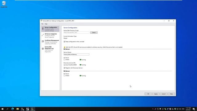 Setting up FactoryTalk Linx Gateway OPC DA and UA Server смотреть онлайн
