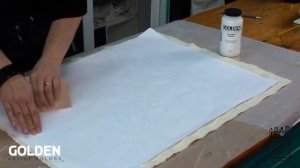 Перенос изображения на полотно с помощью геля GOLDEN (на русском)