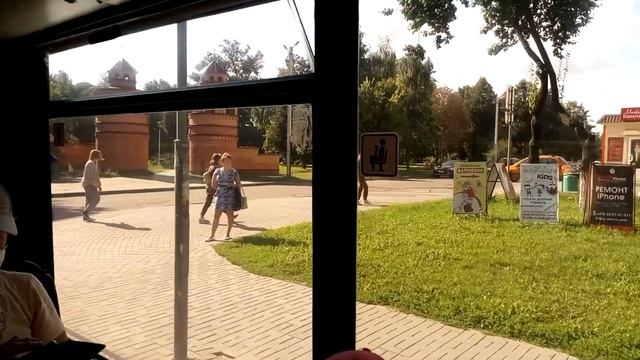 Пинск. Вид из автобуса смотреть онлайн