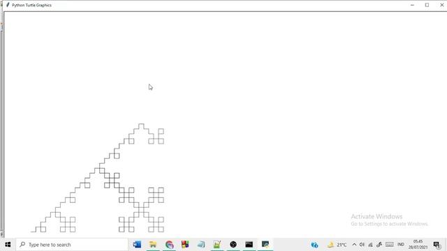 Fractal with Python Turtle смотреть онлайн