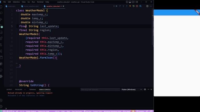 Weather Api from json | Flutter Weather Api | TaherBF #7 смотреть онлайн