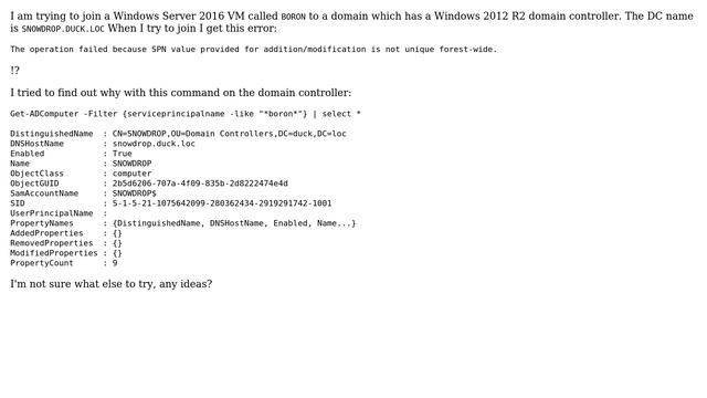 Get SPN error when trying to join a machine to a domain (2 Solutions!!) смотреть онлайн