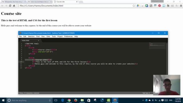 Learn HTML/CSS - Lesson 1 - What is Web Devoloppement ? смотреть онлайн
