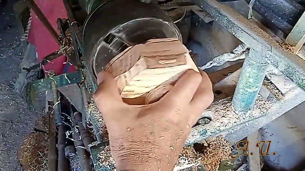 Солонки из кукс. Точу крышки. смотреть онлайн