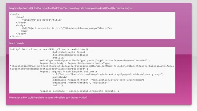 OKHttp handle 302 смотреть онлайн