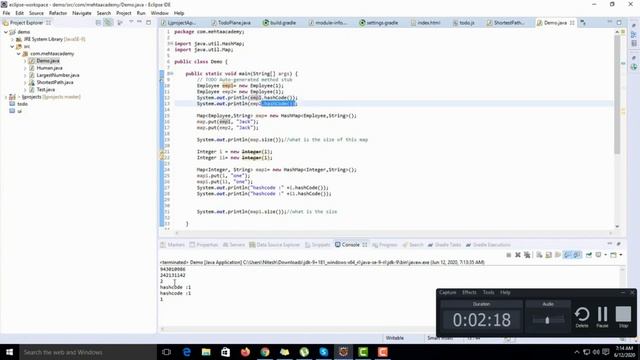 equals and hashcode method смотреть онлайн