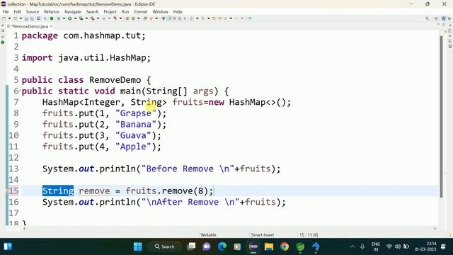 remove method in HashMap java || Shyam Sundar смотреть онлайн
