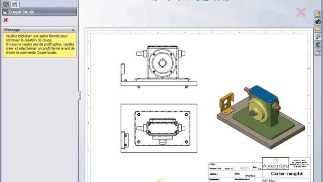Tuto SOLIDWORKS - Profondeur de coupe et coupe locale смотреть онлайн