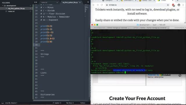 Developer BootCamp Day 5 - Python Introduction - Numbers and Strings смотреть онлайн