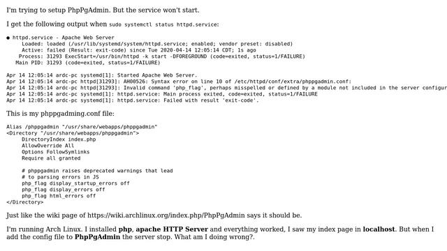 Invalid command 'php_flag', perhaps misspelled смотреть онлайн