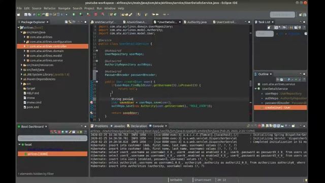 Encoding Password in User Details Service смотреть онлайн