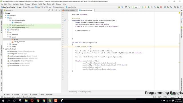 Blur Layout using BlurView library in Android Studio Tutorial смотреть онлайн