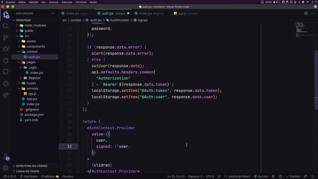 FLUXO DE AUTENTICAÇÃO COM REACT E CONTEXT API смотреть онлайн