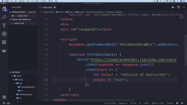 Fetch API - Introduction To Promised-based Data Fetching In Plain JavaScript смотреть онлайн