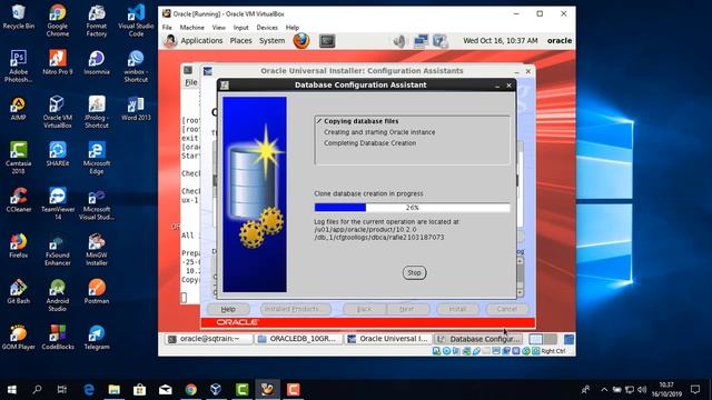 Tutorial install Oracle 10g Oracle server linux смотреть онлайн
