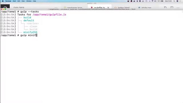 S5-6 DIW- Tasques en Gulp. Clean CSS i Uglify смотреть онлайн