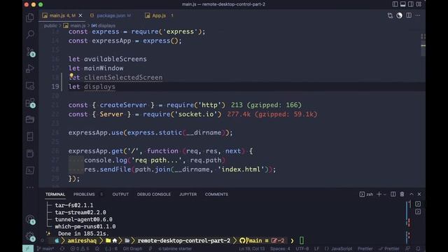 Use Electron, React & WebRTC to control a desktop remotely - Part 2 смотреть онлайн