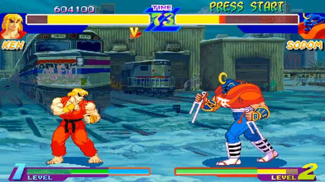 Street Fighter-Alpha-Warriors' Dreams-Ken Masters-Arcade Playthrough смотреть онлайн
