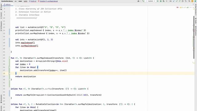 OurMapIndexed & OurMapIndexedTo Implementation inspired by Kotlin mapIndexed & mapIndexedTo functio смотреть онлайн