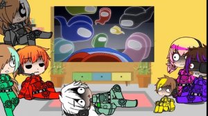 Among us Rodamrix in Gacha club react to memes part 2 + Glitchy's Aunt and Shadow.