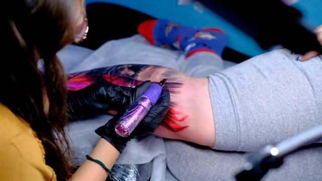 Tattoo Slow Motion | Witcher Tattoo I Process Tattoo | My Video #shorts | FUJIFILM X-T 3 | Process