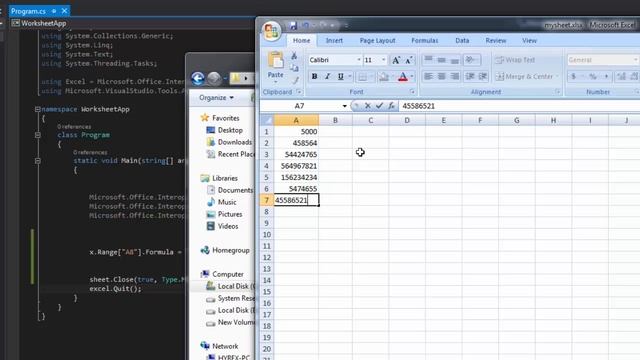 How to Edit Excel Worksheet Using C# -Part 11- (Automatically Calculate the Max) смотреть онлайн