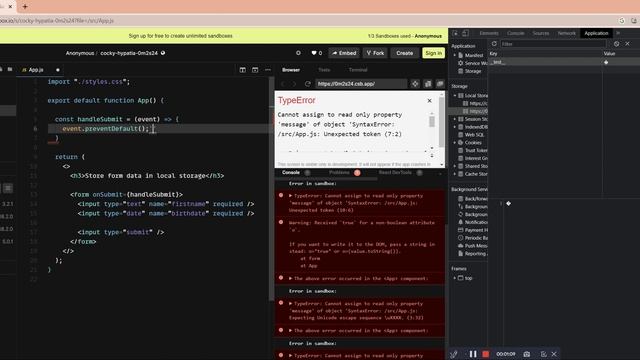 Reactjs & Local Storage - 02 - How to Store formdata in Local Storage смотреть онлайн