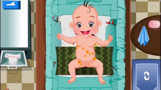 Baby Diaper Change Gameplay for Boys and Girls-Best Baby Games смотреть онлайн