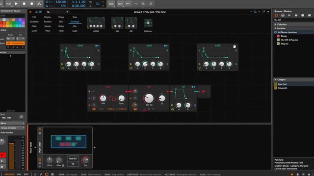 Как сделать 808 бас в Bitwig Studio PolyGrid/How to make 808 in PolyGrid/ не Serum, не FL Studio смотреть онлайн