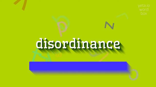 DISORDINANCE - HOW TO PRONOUNCE IT? #disordinance смотреть онлайн