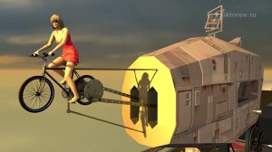 Девушка на велосипеде |  Фрагмент из фильма "Путешествие в подсознание" III