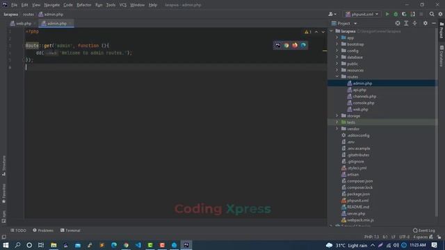 How to Create Custom Route File in Laravel Application | Laravel Tutorial | Coding Xpress смотреть онлайн