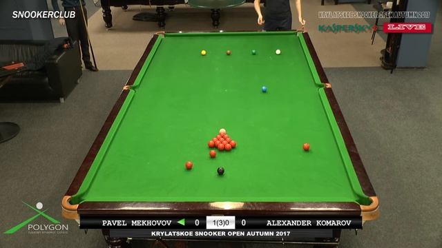 KRYLATSKOE SNOOKER OPEN AUTUMN 2017 (MEKHOVOV v KOMAROV) смотреть онлайн