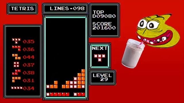 NES Tetris - 189 Lines on Killscreen (Former World Record) смотреть онлайн