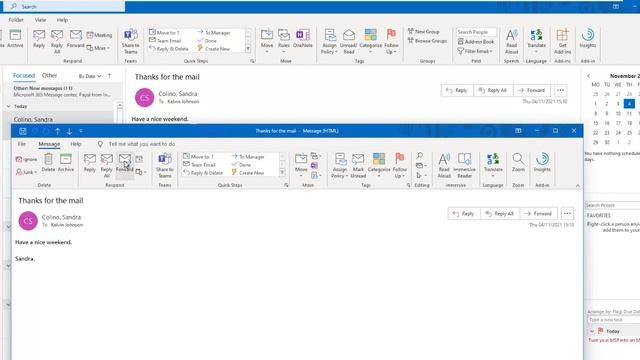 Outlook 2021 Tutorial - How to Forward, Reply and Reply All in Outlook 2021 | Office 2021 - Part 10 смотреть онлайн