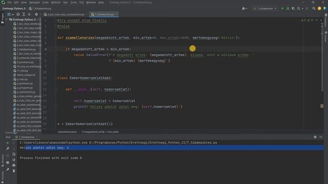 Python Érettségi 16. Python Class Raise Exceptions смотреть онлайн
