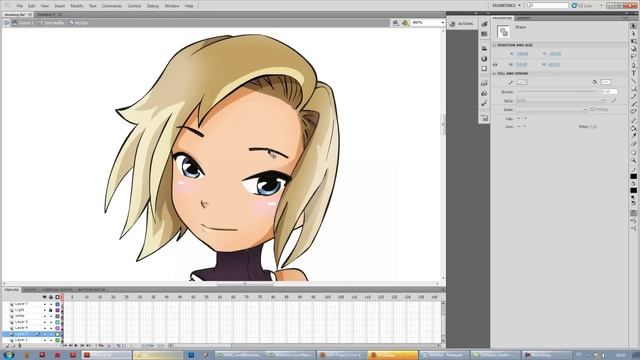 สอน วาดภาพการ์ตูนใน Flash