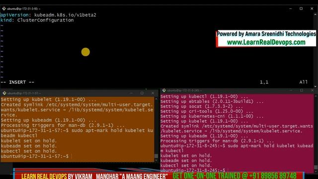 Kubernetes cluster (Hands-On) Terraform - Ansible || Part-2 || Video-4 || LearnRealDevops.com (aws) смотреть онлайн