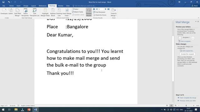 How to Fix Date format issue in Mail Merge? #mail #mailmerge #excel смотреть онлайн