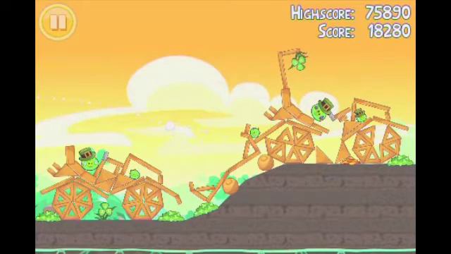 Angry Birds Seasons Go Green, Get Lucky 1-10 3-Star Walkthrough смотреть онлайн