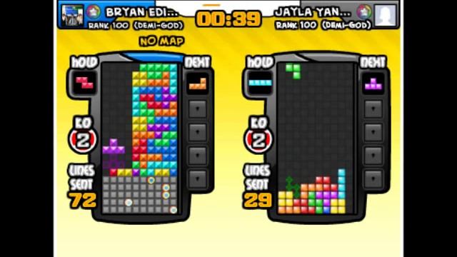 Facebook-Tetris Battle 124 lines using 4 wide combo смотреть онлайн