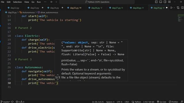 Master OOP Question-Solving with Python: DAY29 | Multiple Inheritance | OOPS QUESTIONS #day29 смотреть онлайн