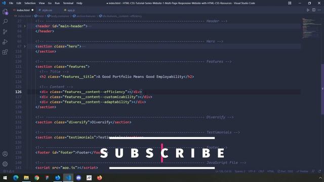 HTML-CSS Tutorial Lesson 106: Coding the Features Section (Website #1 part-18) смотреть онлайн