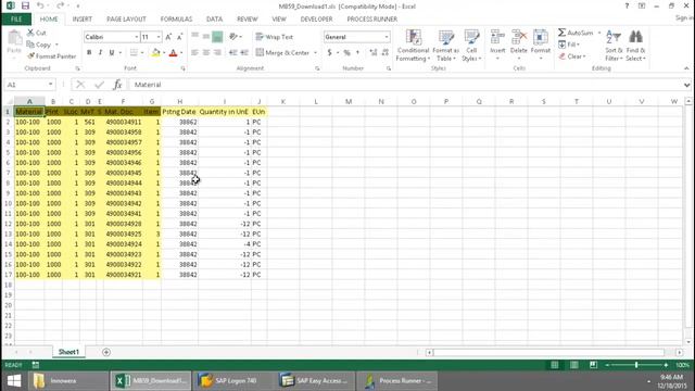 MB59 Download Material Document List in SAP смотреть онлайн